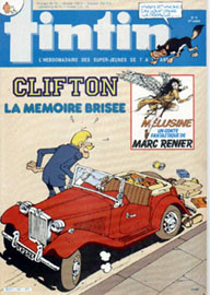 Couverture de Nouveau Tintin 547 en France et du numro 10/86 en Belgique
