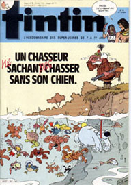 Couverture de Nouveau Tintin 553 en France et du numro 16/86 en Belgique

