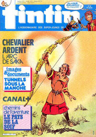 Couverture de Nouveau Tintin 566 en France et du numro 29/86 en Belgique
