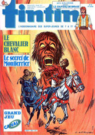 Couverture de Nouveau Tintin 582 en France et du numro 45/86 en Belgique
