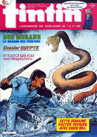 Couverture de Nouveau Tintin 591 en France et du numro 02/87 en Belgique
