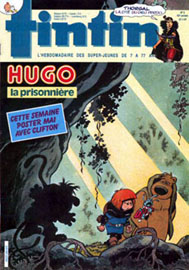 Couverture de Nouveau Tintin 594 en France et du numro 05/87 en Belgique
