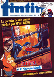Couverture de Nouveau Tintin 599 en France et du numro 10/87 en Belgique
