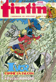 Couverture de Nouveau Tintin 606 en France et du numro 17/87 en Belgique
