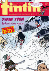 Couverture de Nouveau Tintin 612 en France et du numro 23/87 en Belgique
