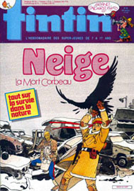 Couverture de Nouveau Tintin 617 en France et du numro 28/87 en Belgique
