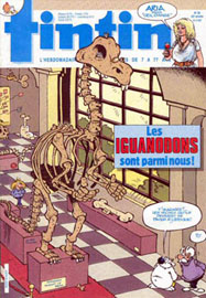 Couverture de Nouveau Tintin 619 en France et du numro 30/87 en Belgique
