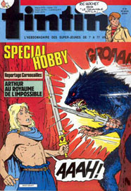 Couverture de Nouveau Tintin 628 en France et du numro 39/87 en Belgique
