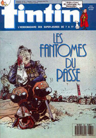 Couverture de Nouveau Tintin 631 en France et du numro 42/87 en Belgique
