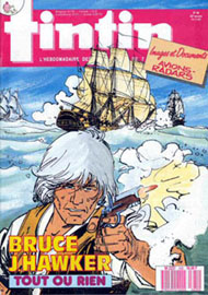Couverture de Nouveau Tintin 635 en France et du numro 46/87 en Belgique
