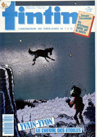 Couverture de Nouveau Tintin 644 en France et du numro 03/88 en Belgique
