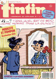 Couverture de Nouveau Tintin 668 en France et du numro 27/88 en Belgique
