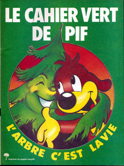 Couverture du supplment  Cahier vert de Pif 

