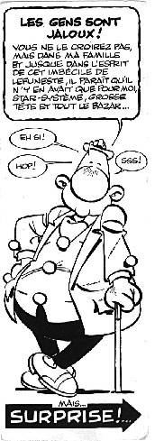 Publicité marque-page pour Achille Talon magazine glissée dans les albums Dargaud en 1975