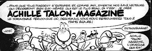 Pub pour Achille Talon magazine