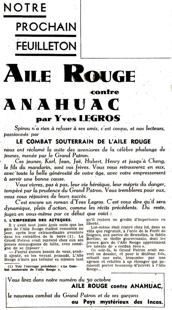 Annonce dans le numro 497