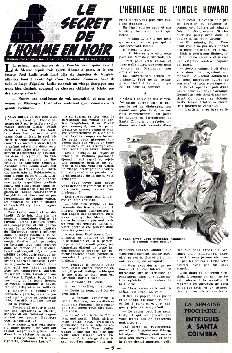 Le secret de l'homme en noir