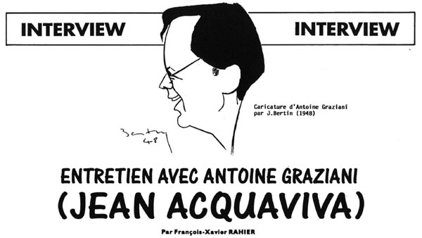 ENTRETIEN AVEC ANTOINE GRAZIANI