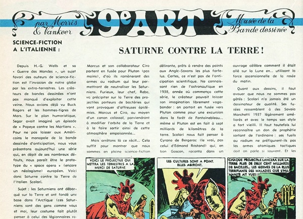 Article dans Spirou