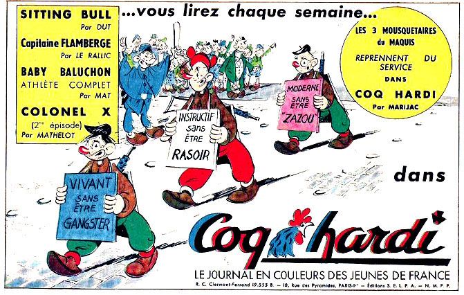 Publicit pour Coq Hardi