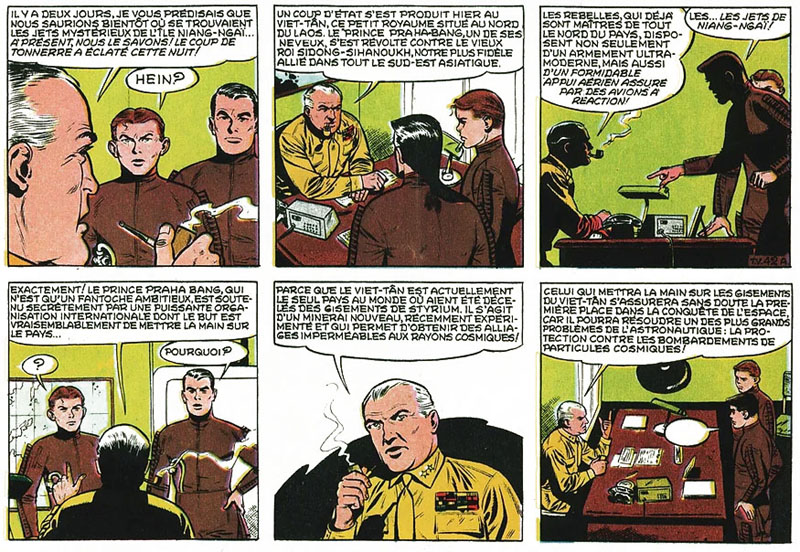 HUBINON/CHARLIER,  Le retour des Tigres volants  in Spirou n 1180 (24 novembre 1960)