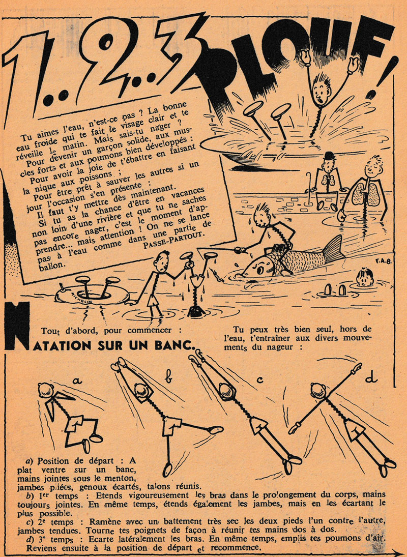 Les fildefriens dans Coeurs Vaillants spcial vacances eb 1944