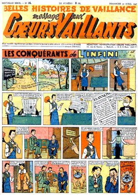 Couverture de Coeurs vaillants 16 de 1947