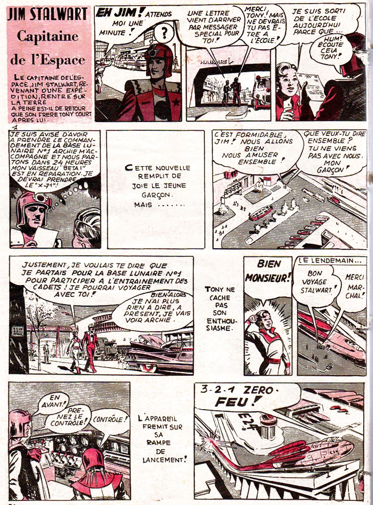 Jim Stalwart planche 1 PIERROT 5 dcembre 1956