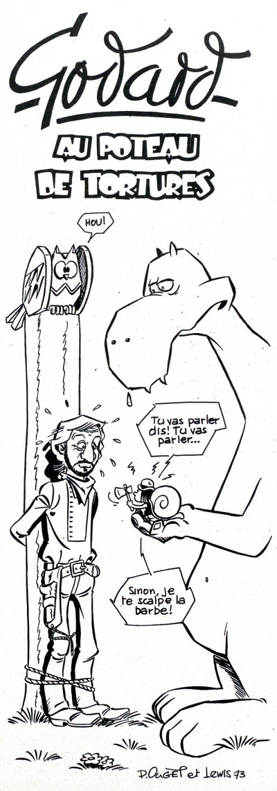Godard au poteau de torture