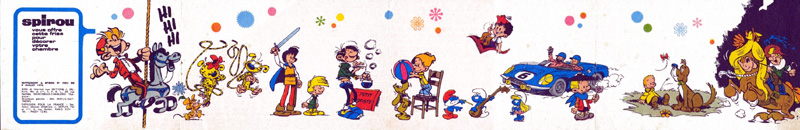 Frise avec les h�ros du journal