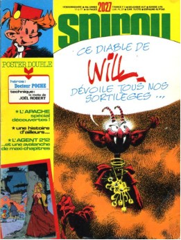 Couverture du numéro 2027 (le dessin de Franquin est à la place du dessin de couverture)