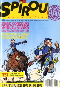 Couverture du numéro 2634, le premier Spirou magaziiiine