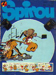 L'élan en couverture de Spirou