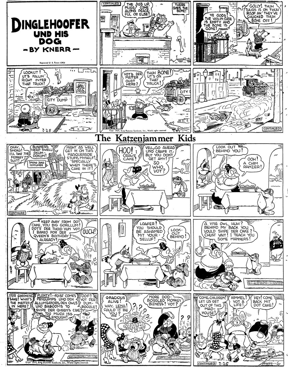 VO de la planche du 25/07/1937