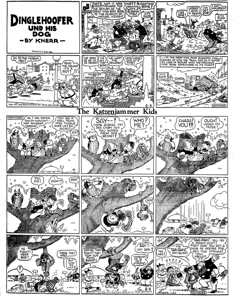 VO de la planche du 08/08/1937