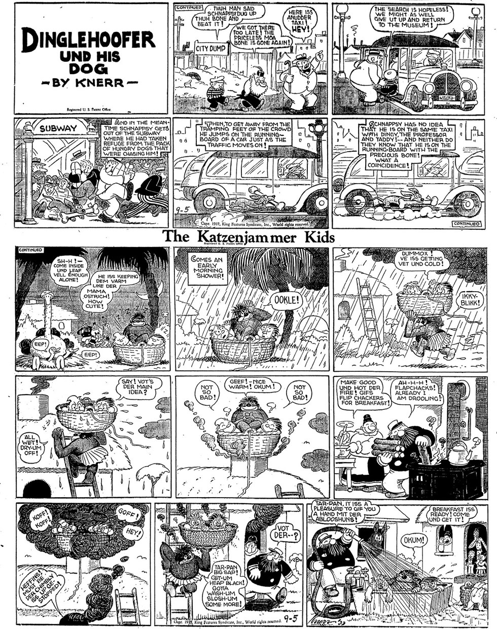 VO de la planche du 05/09/1937