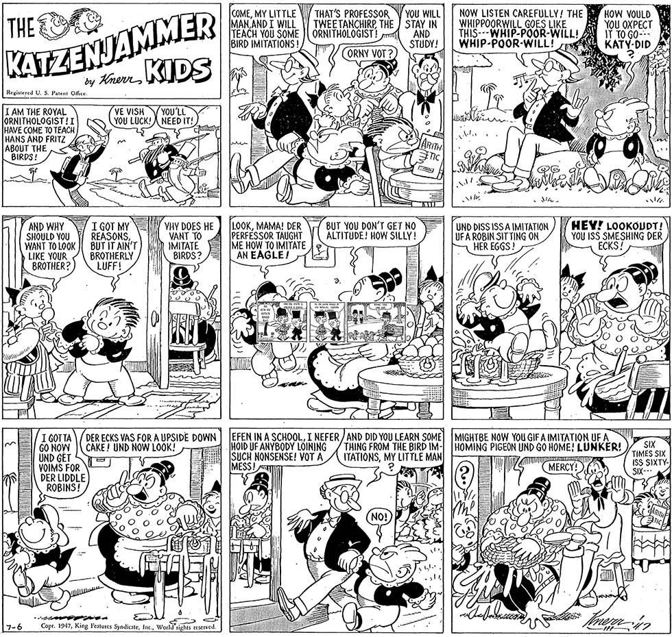 VO de la planche du 06/07/1947