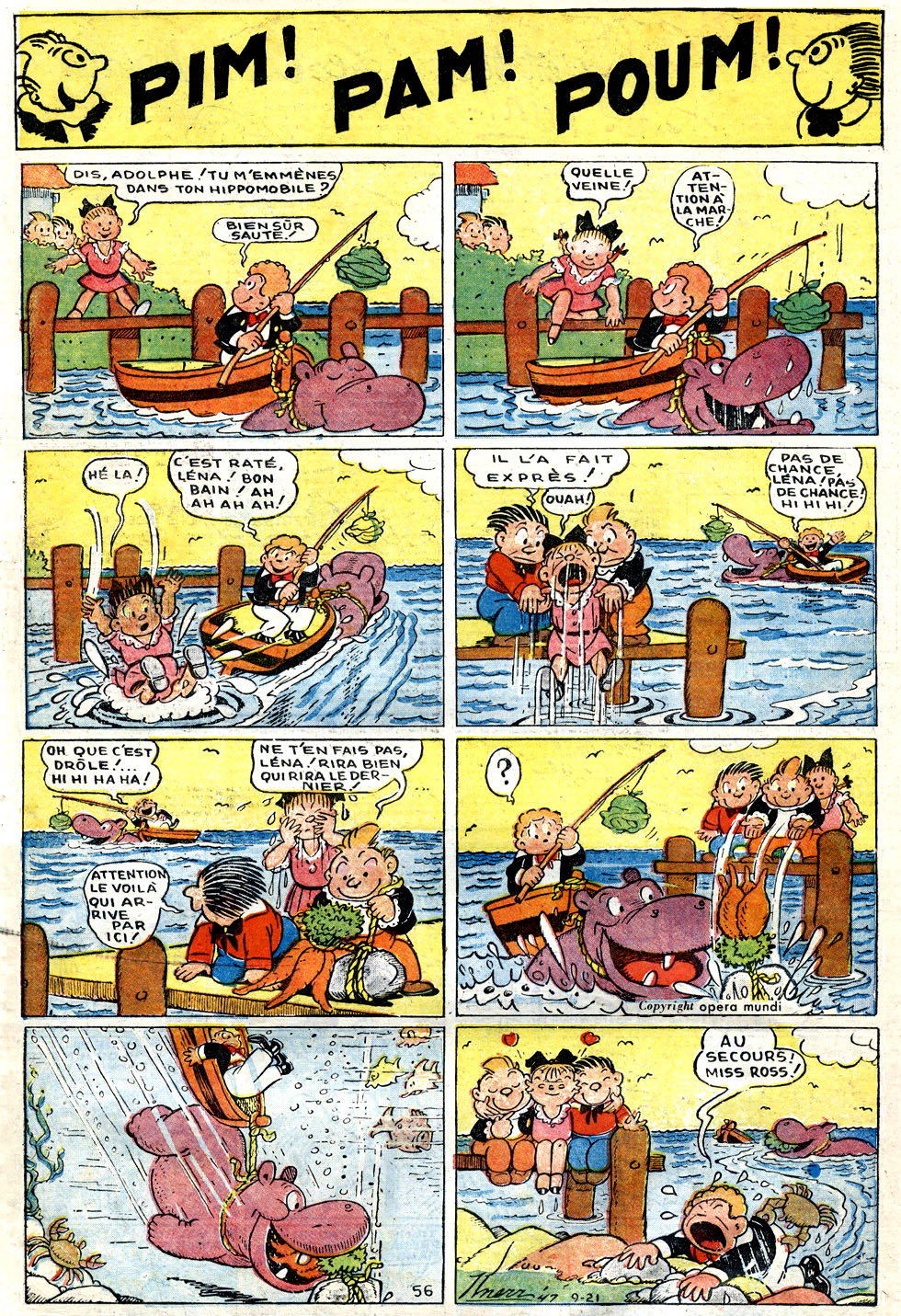 VF de la planche du 21/09/1947