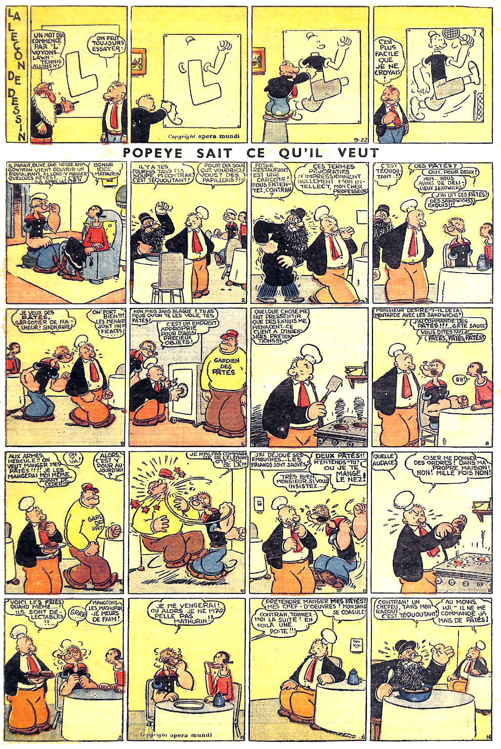 VF de la planche du 22/09/1935