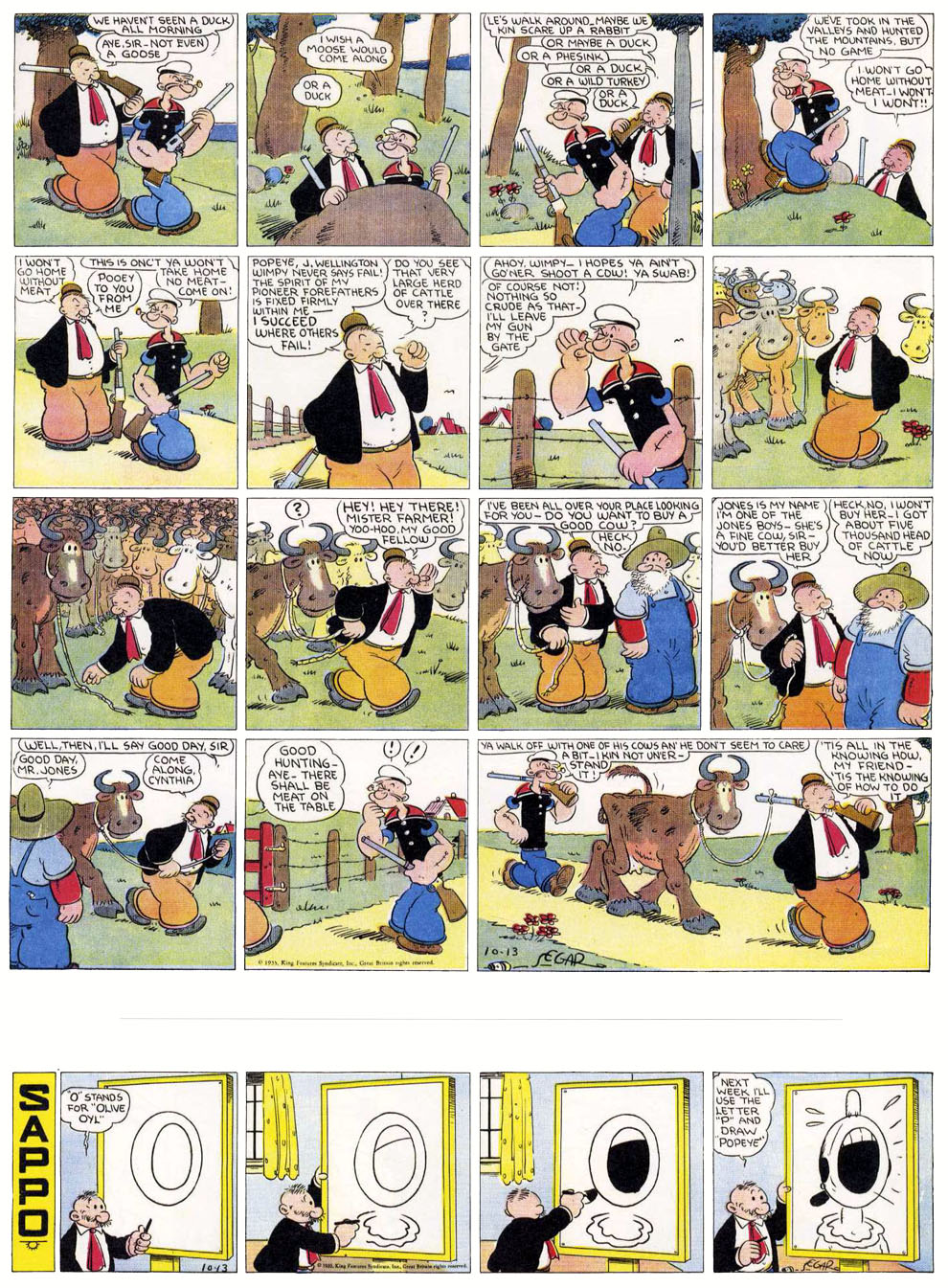 VO de la planche du 13/10/1935