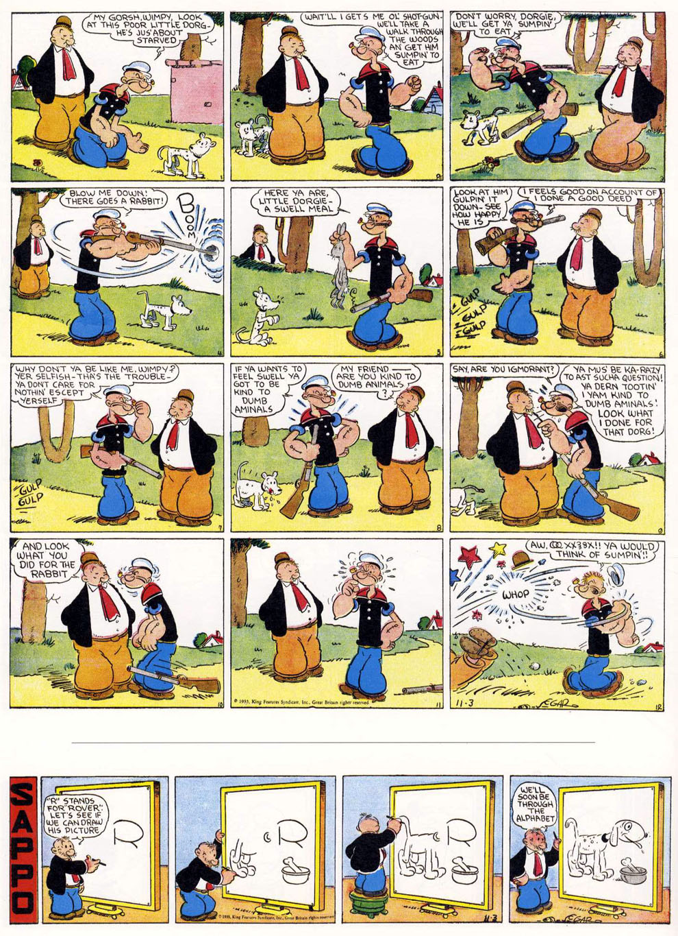 VO de la planche du 03/11/1935