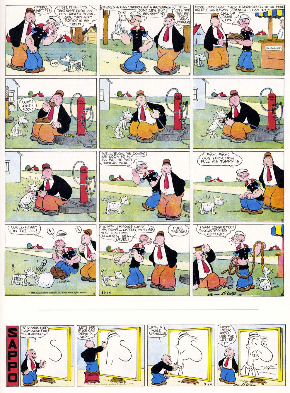 VO de la planche du 10/11/1935