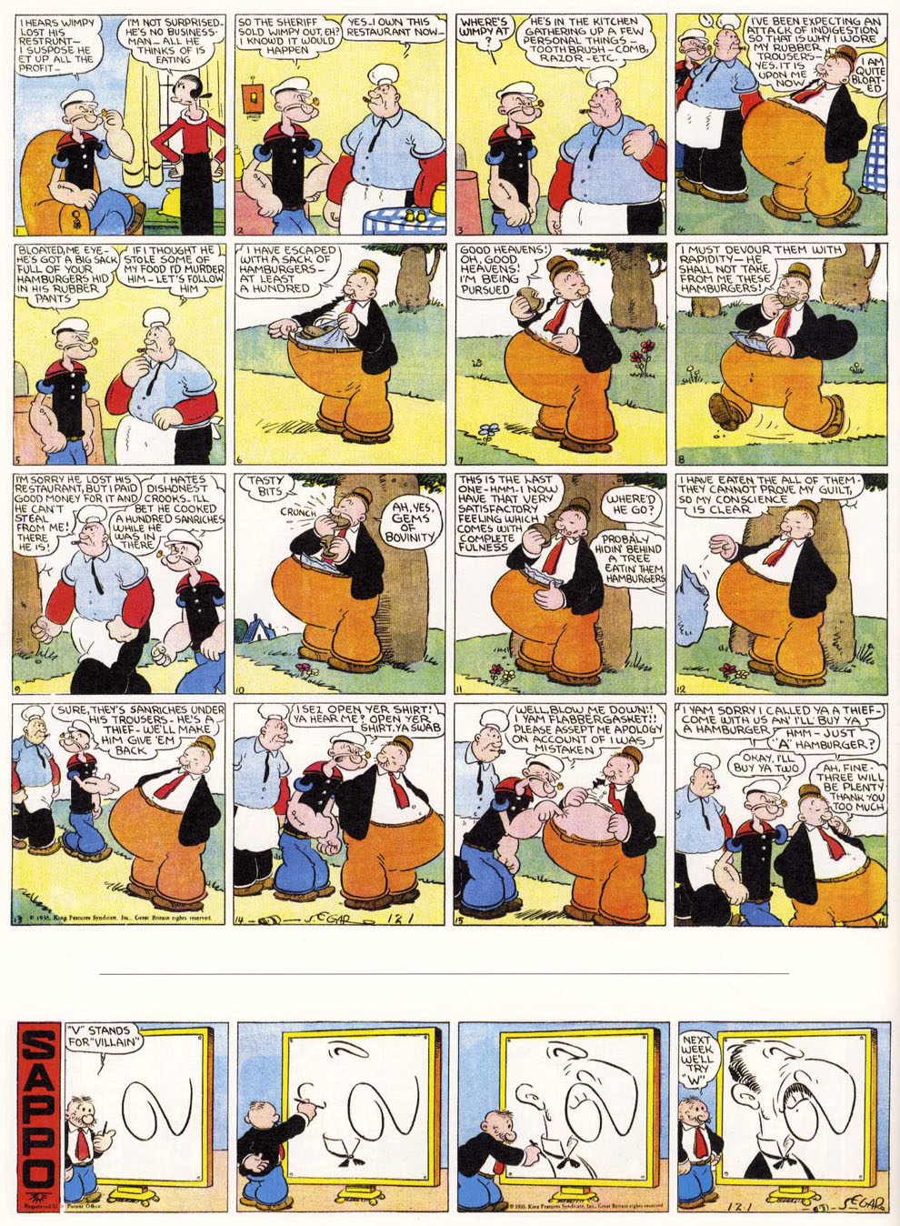 VO de la planche du 01/12/1935