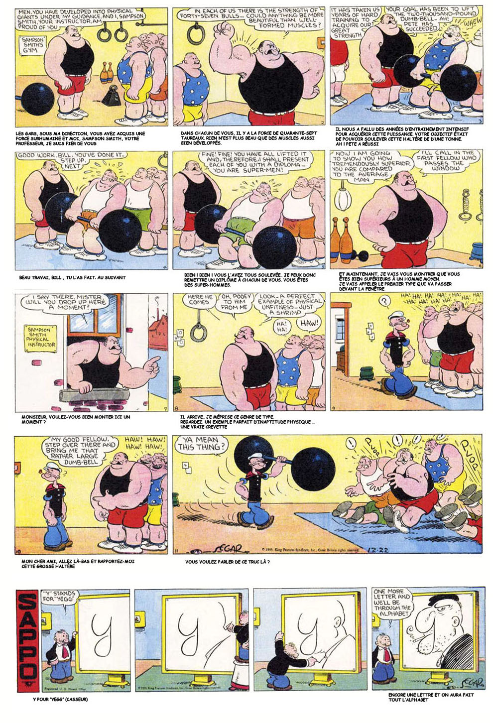 VO sous-titre de la planche du 22/12/1935