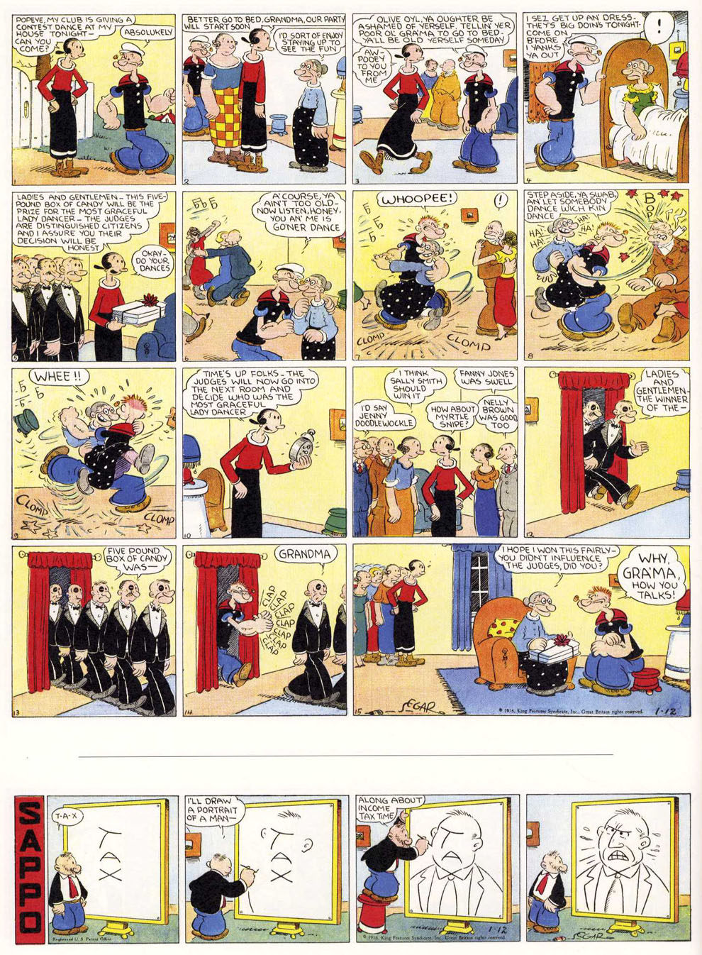 VO de la planche du 12/01/1936