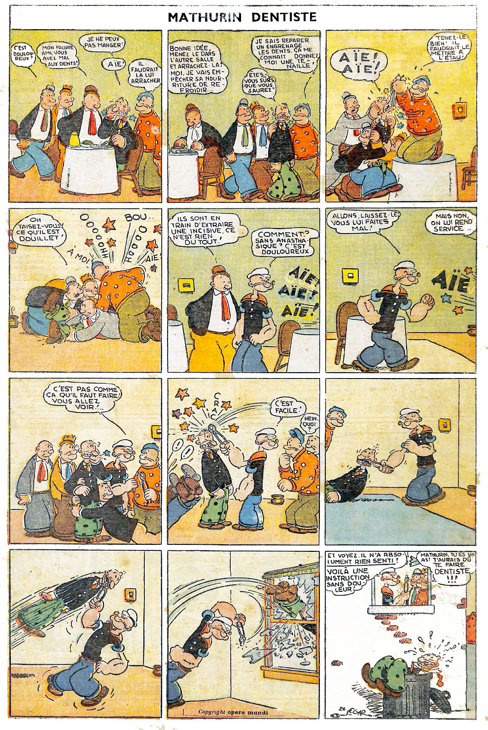 VF de la planche du 26/01/1936