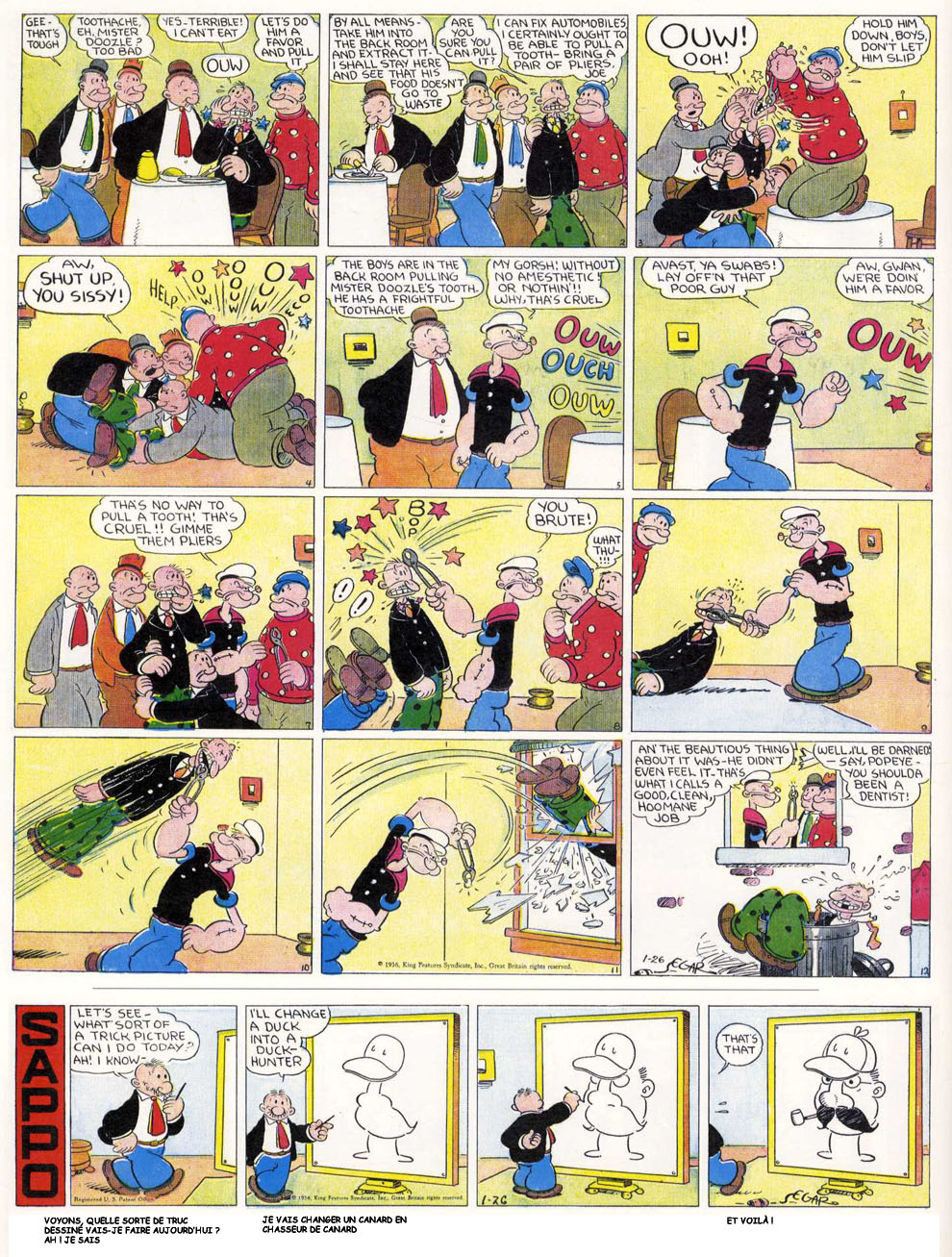 VO de la planche du 26/01/1936