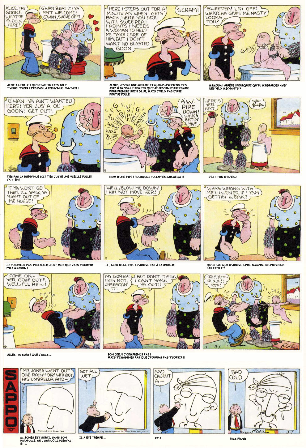 VO sous-titre de la planche du 01/03/1936