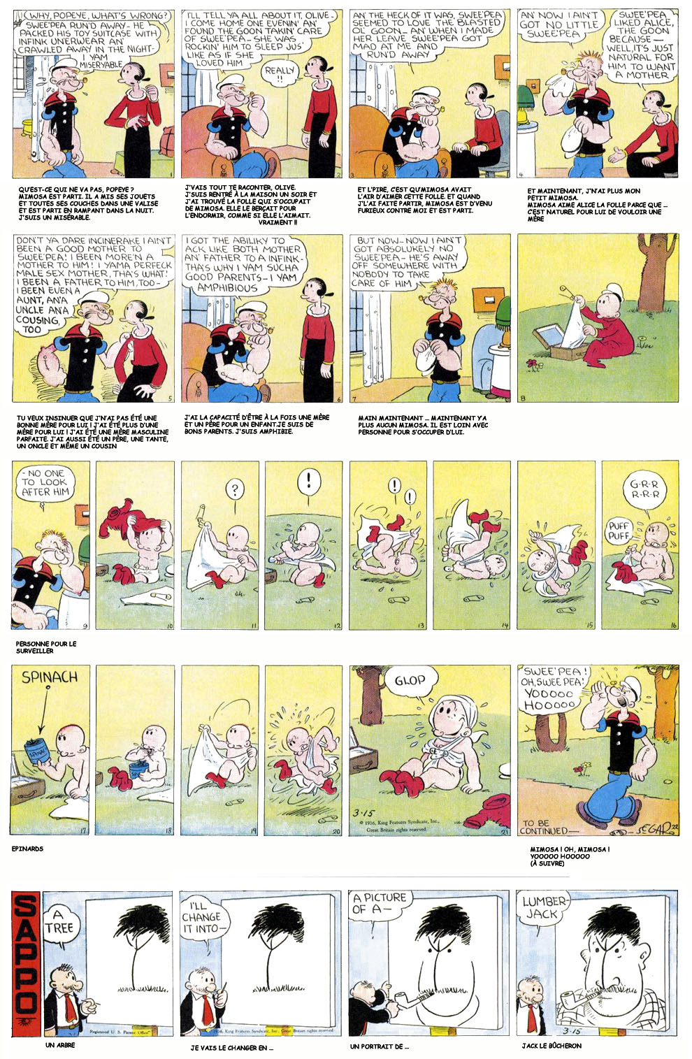 VO sous-titre de la planche du 15/03/1936