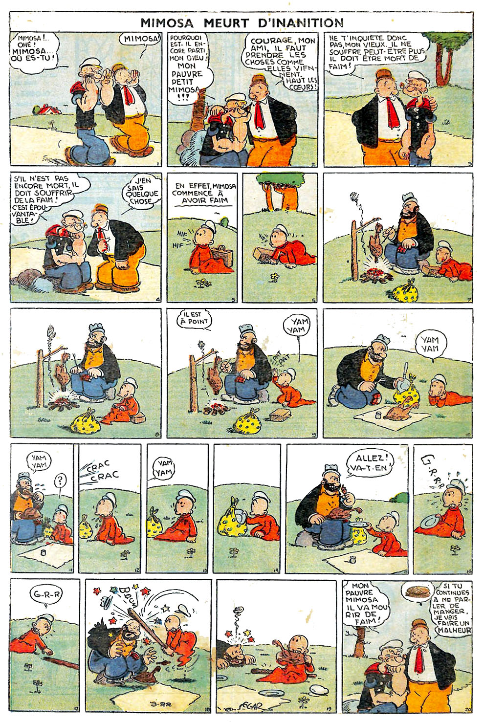 VF de la planche du 22/03/1936